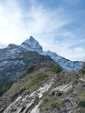 La Cime de l'Est derrière la croix de l'Aiguille de Mex