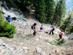 Descente sur le Col de la Forclaz