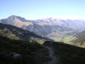 Vue sur Adelboden en descendan de l'Engstligenalp