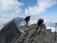 Via ferrata, juste après les échelles