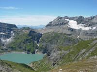 Vue de Fontanabran sur le Lac d'Emosson