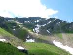 Vue de la montée qui reste à faire