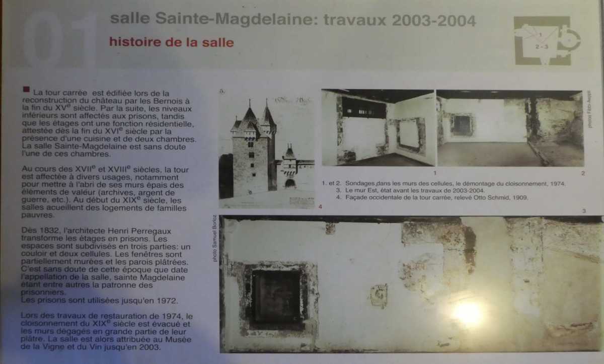 Description de quelques structures du château