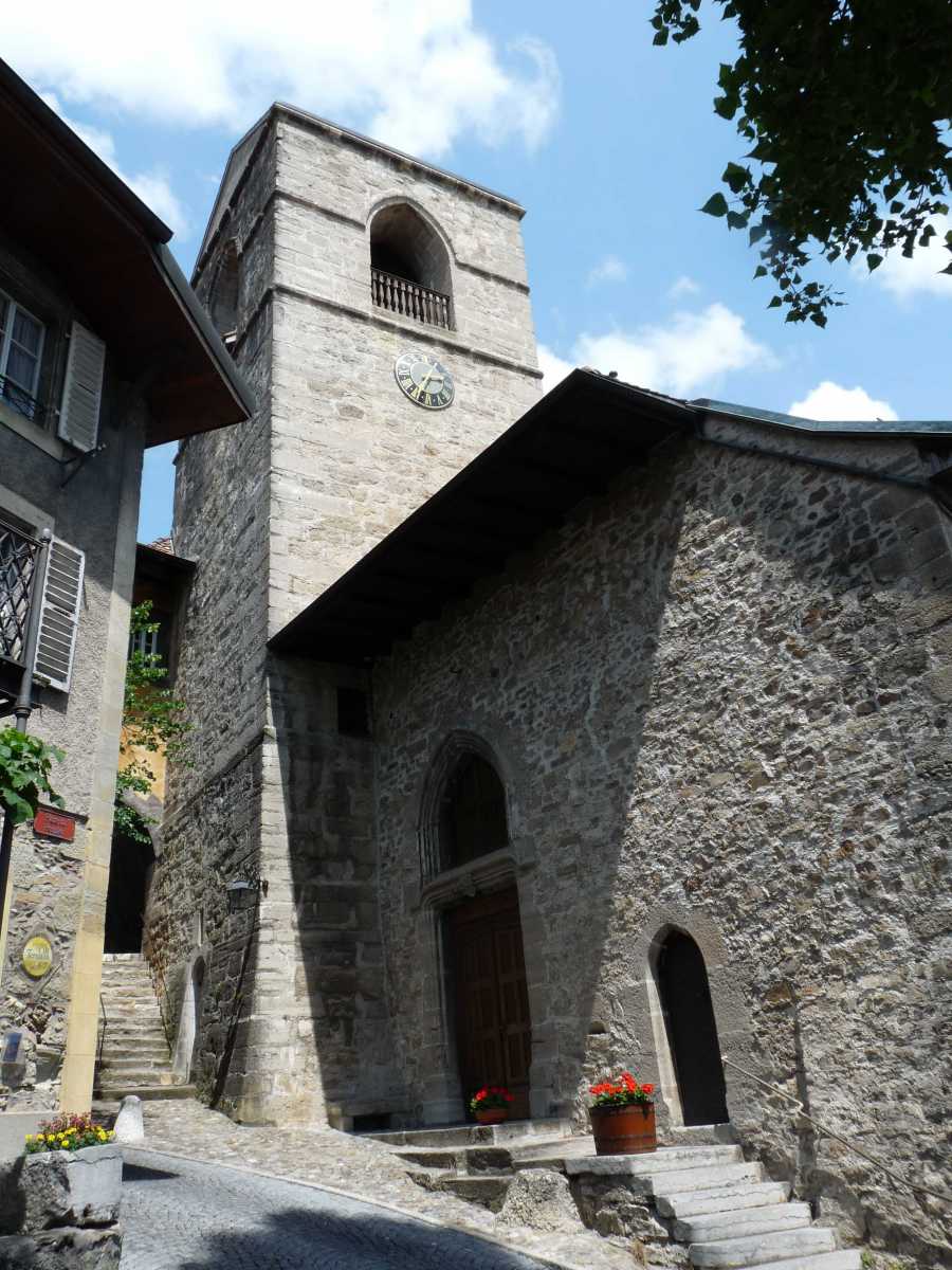 Vus sur l'horloge du Temple de St-Saphorin