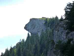 Un surplomb dans les Aiguilles