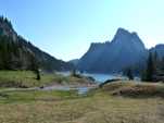 Vue arrière sur le Lac de Taney