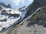 Le Pas de Lovene depuis le Col de la Croix