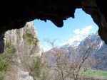 Les montagnes depuis l'entrée du tunnel