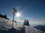 Soleil depuis le Col de Jaman.