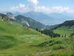 Vue en arrière depuis le col de Recon