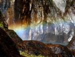 Arc en ciel à la cascade de la Pissevache