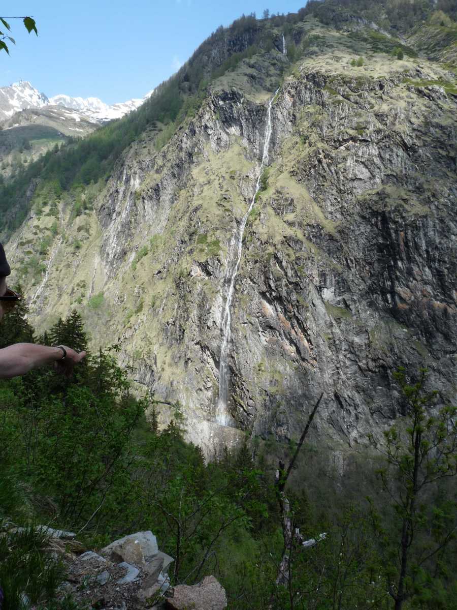 La chute d'eau sans trucage