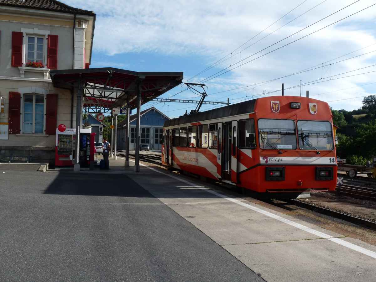 La gare d'Orbe